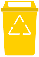 Pictogramme poubelle jaune